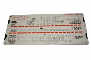 *PUMP SLIDE RULE (106534-01)